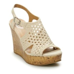 SO Taffy Women's Wedge Sandals Size 10